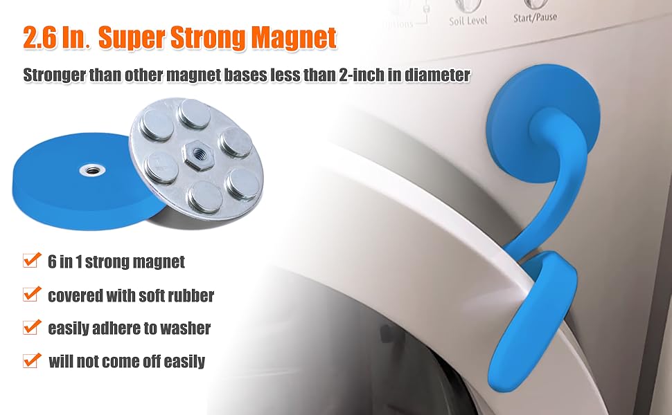 Front Load Washer Door Prop Washing Machine Door Stopper with 2.6Inch