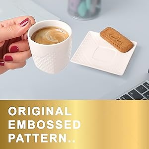 Juego de 6 tazas de expreso; juego de 6 tazas de expreso; tazas demitasse de 3 onzas; juego de tazas de espresso;
