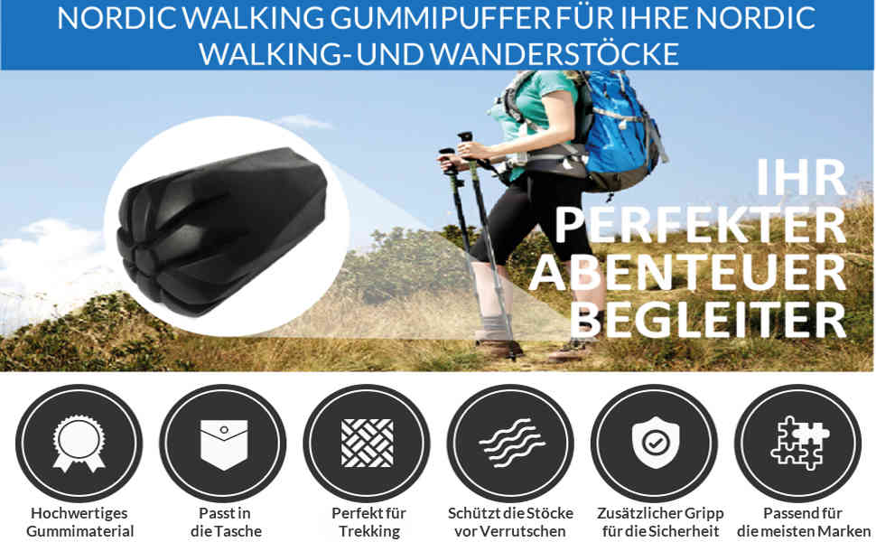 Frau wandert in den Bergen