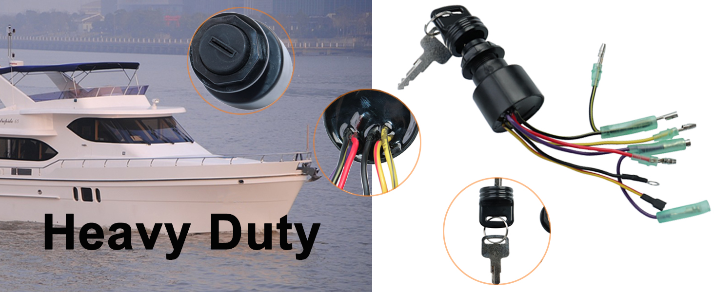 Boat Engine Ignition Switch 8717009A2 8717009A5 Replacement for Mercury Outboard
