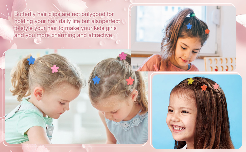 Mini Flower Hair Clips