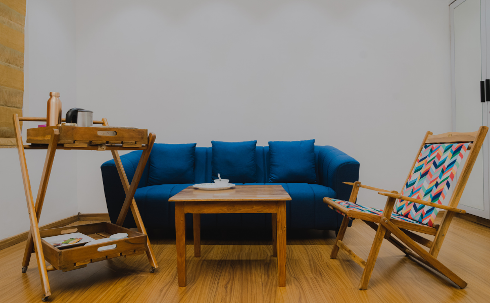 Royal Bharat Solid Wood Outdoor Chair (Brown, Wooden Folding Chair