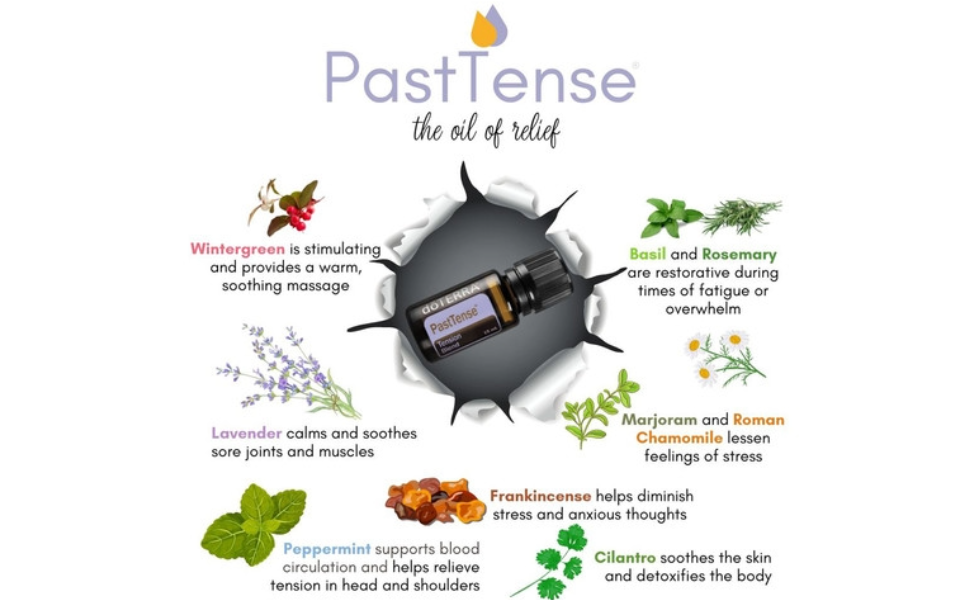 doTERRA PastTense Aceite - Mezcla de tensión - 0.5 fl oz