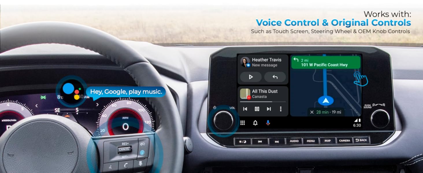 AutoSky Wireless Android Auto Car Adapter for Factory Wired