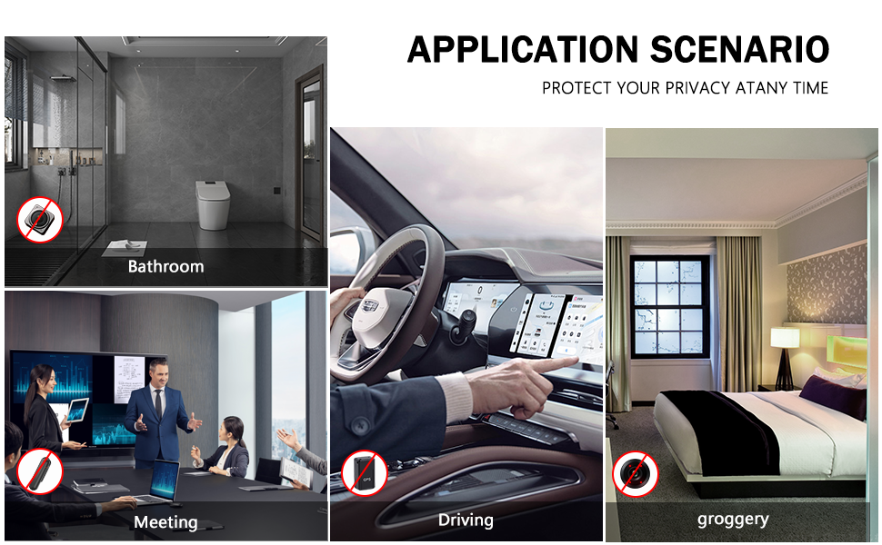 listening device detector, camera finder hidden camera detector, gps tracker detector for vehicles