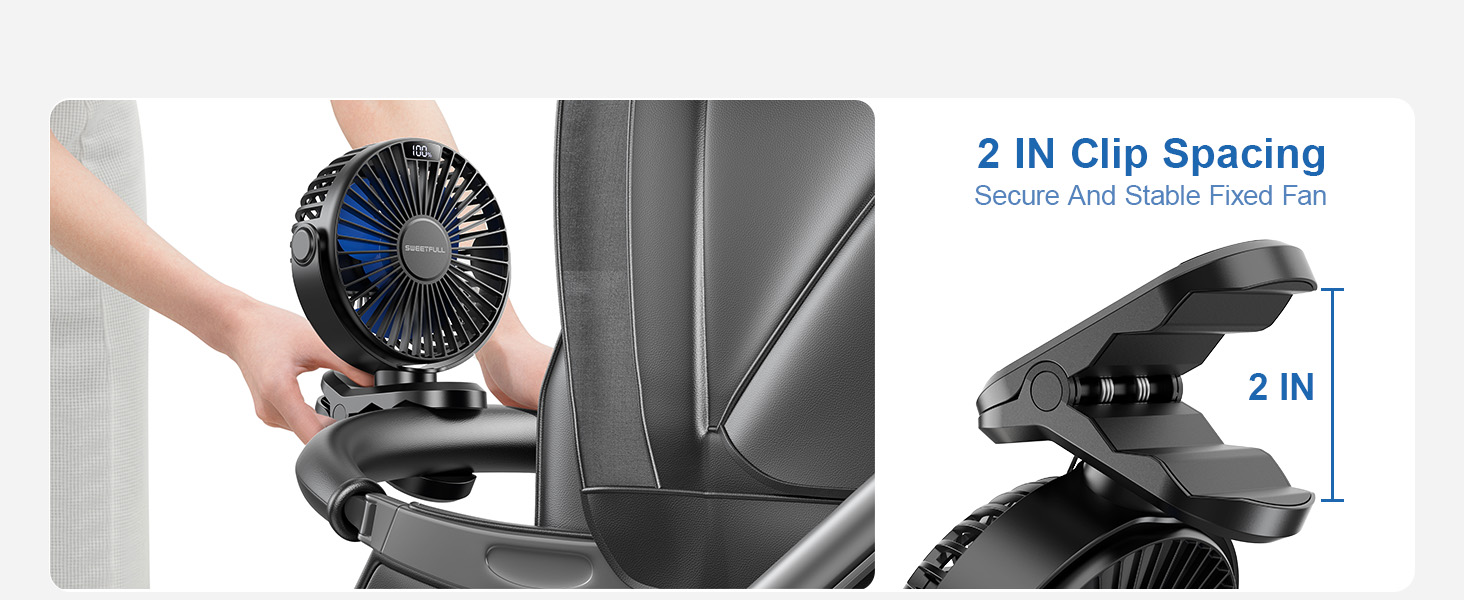 clip fan rechargeable