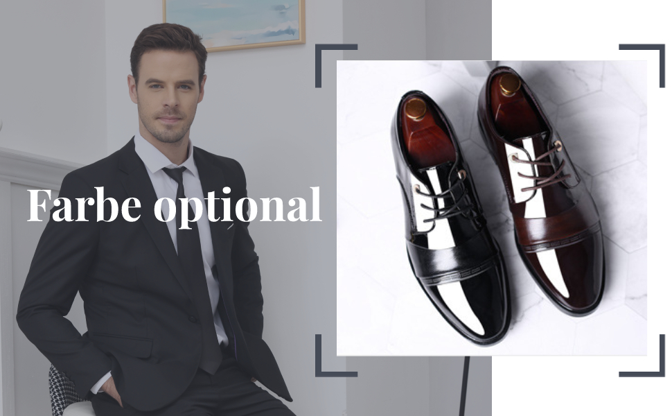 Derby Formell Business Casual Schuhe Schnürhalbschuhe