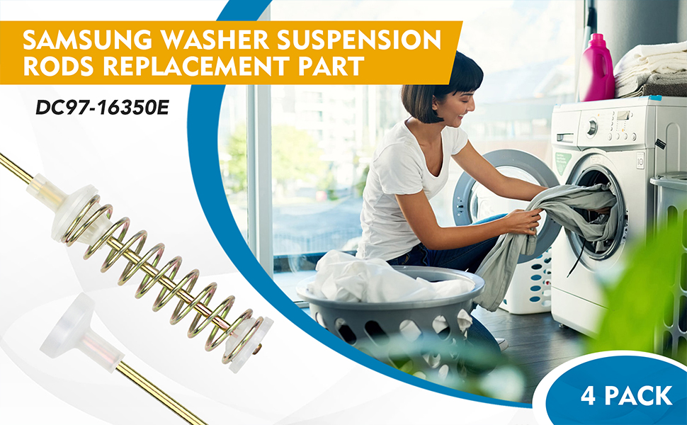 Upgrade DC9716350E Samsung washer suspension rods