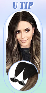 u tip extensions hair