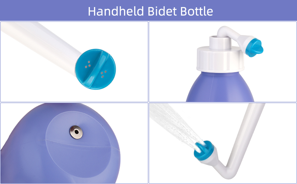 Hibbent Portable Bidet Sprayer, Travel Bidet, Handheld Bidet Bottle for