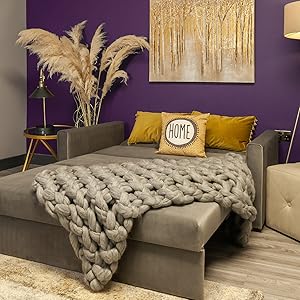 Honeypot - Viva - Small Pull Out Single Sofa Bed - Convertible Sleeper Foldable Lounger Armchair - Fabric (Armchair Sofabed, Grey) 17 sofa bed corner sofa