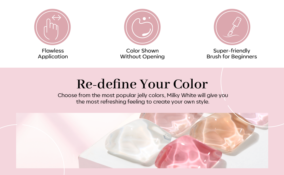 milky white gel nail polish