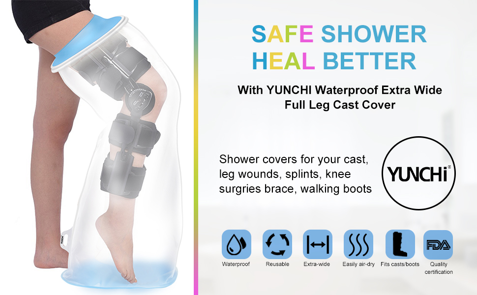 Waterproof Extra Wide Full Leg Cast Cover