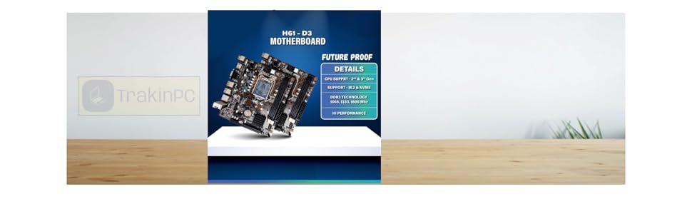 TrakinPC cpu i5 desktop only new cabinet