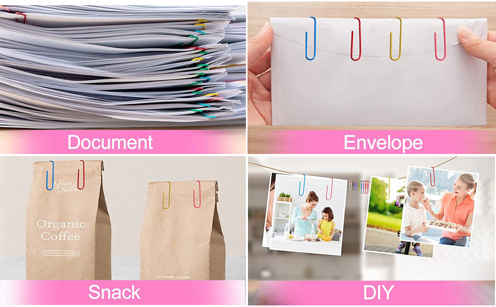 Vannise Paper Clips, 100PCS 2" Large Paper Clips(50MM