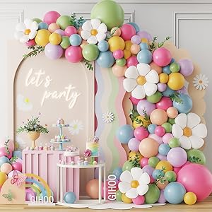 Amazon.com: Daisy Flower Balloon Arch Kit 137PCS Pink and