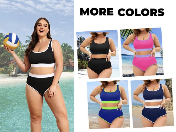 Amazon.com: Tempt Me Women Black Plus Size High Waisted