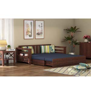 Wooden Sofa Cums Bed for Living Room