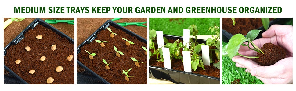YoleShy Strong Seed Starter Trays with Humidity Domes