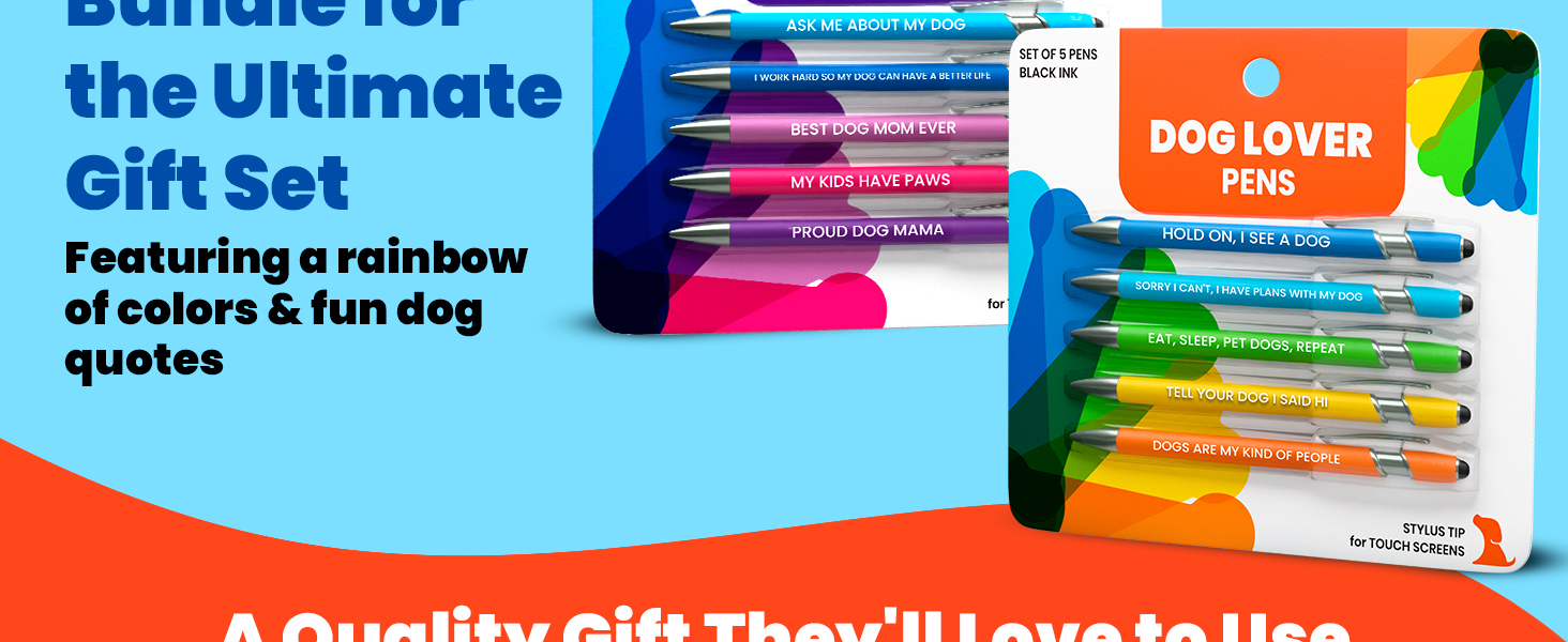 Bundle the Dog Lover Pen set & Dog Mom Pen set for the ultimate gift set.