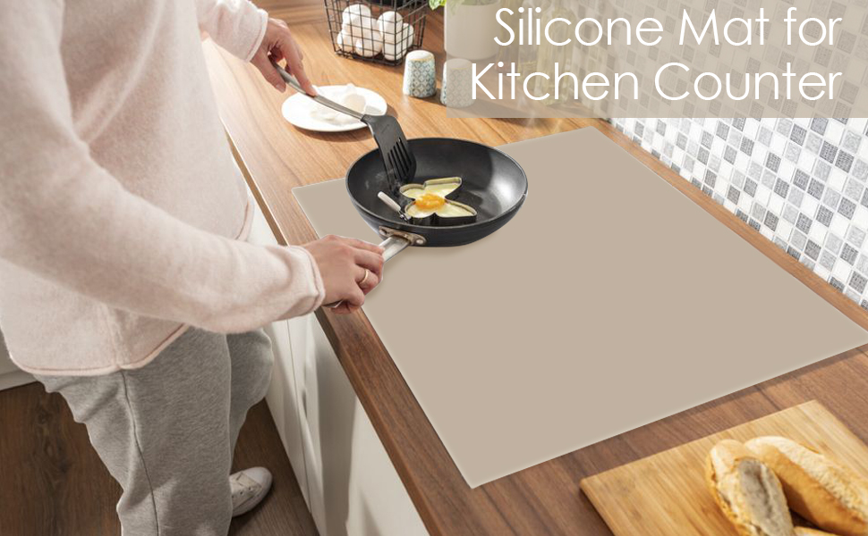Extra Large Silicone Mat, Kitchen Counter Mat Placemats for