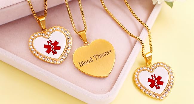 Stylish, customizable necklace for special medical needs.