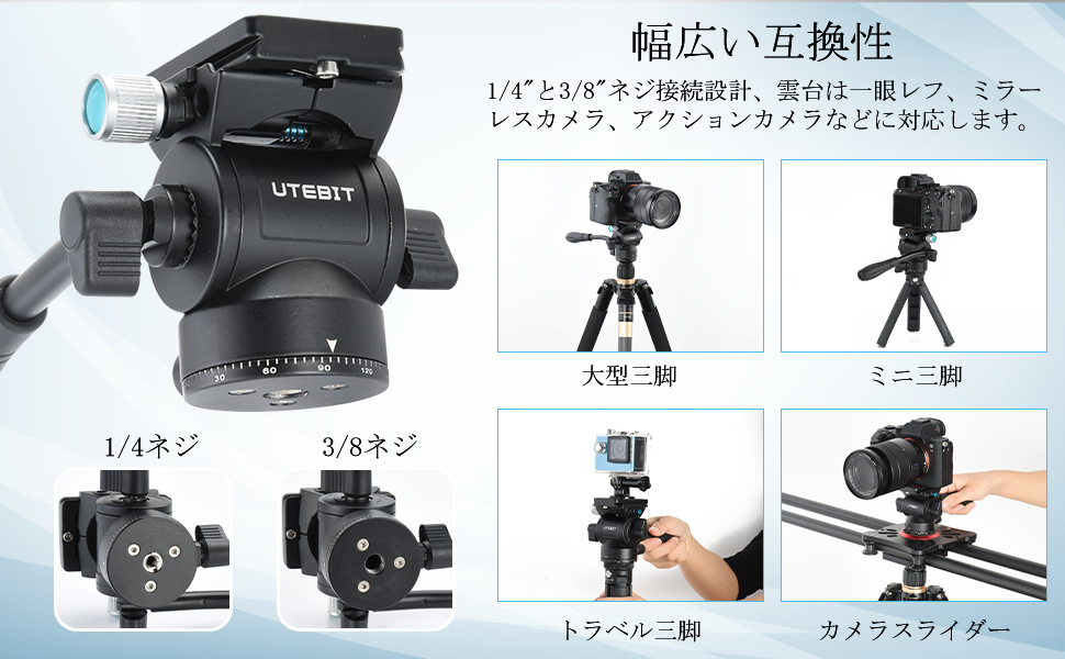 フルードビデオ雲台 Amazon | Ulanzi フルード ビデオ雲台 自由雲台 2WAY 小型カメラ