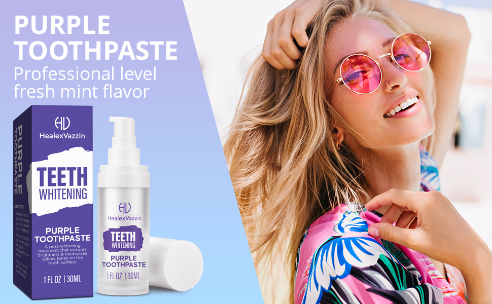 HealexVazzin Purple Toothpaste Effective Purple Toothpaste Amazon.ca
