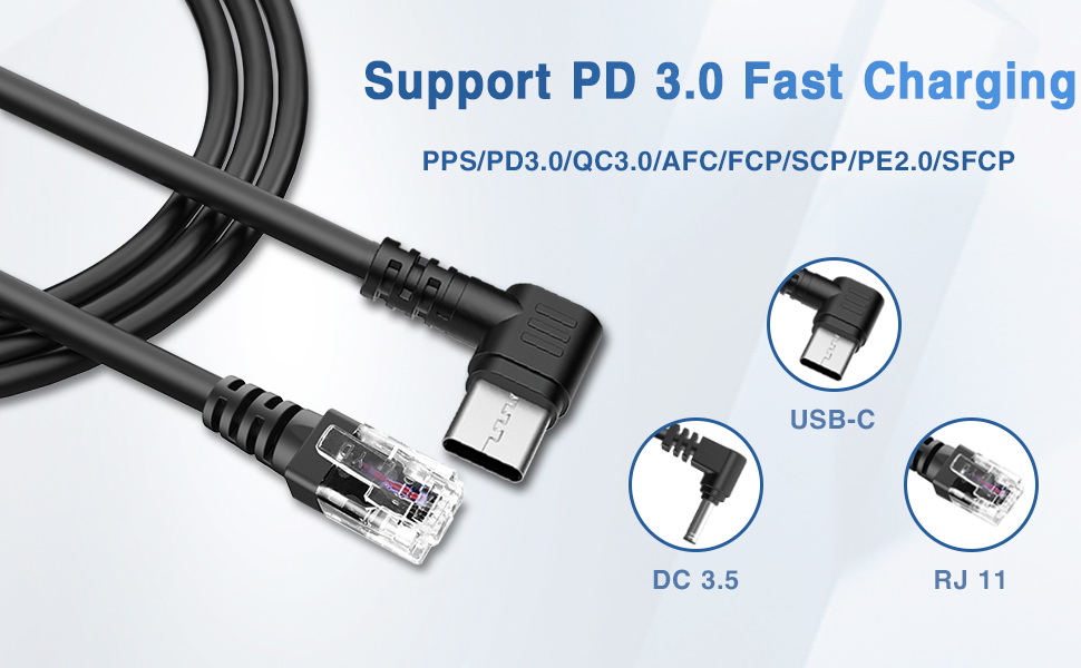 Radar Detector Cable,Type C to DC3.5 Radar Detector Cord