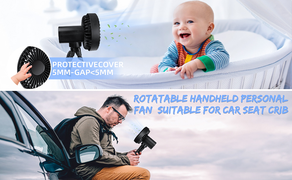 Handheld baby fan