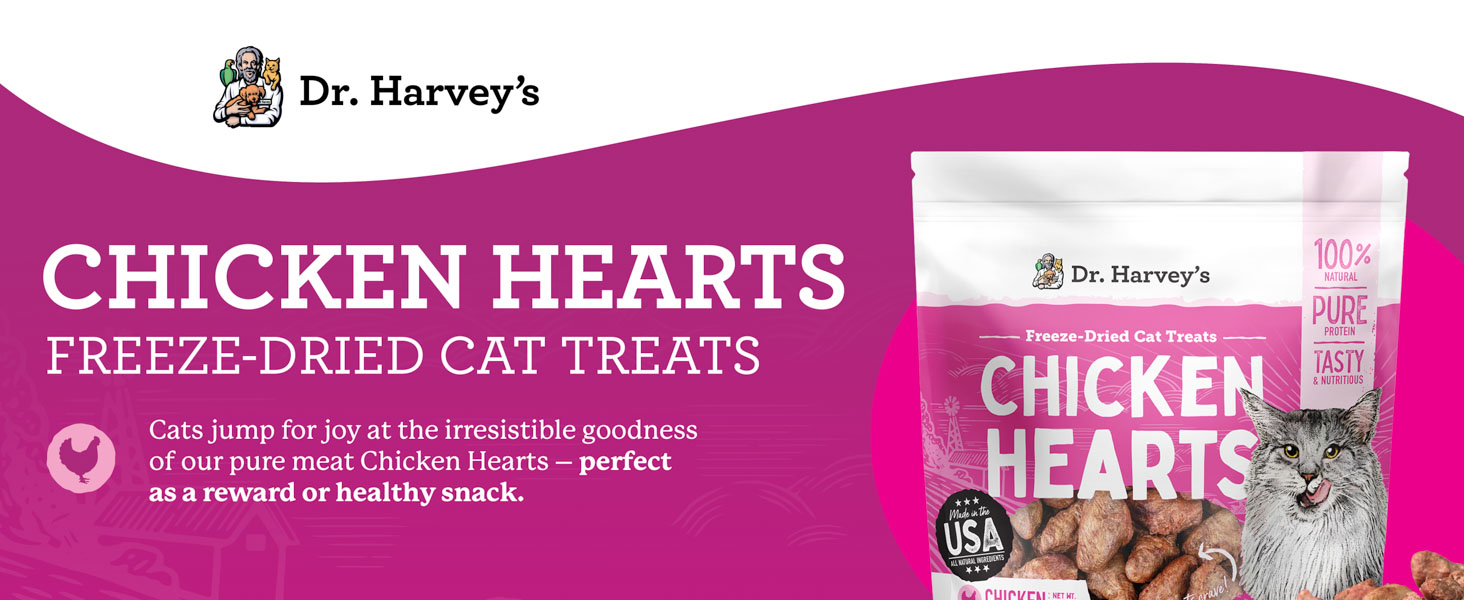 chicken hearts treats for cats