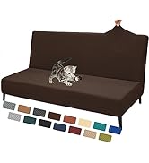 XINEAGE 2023 Newest Futon Cover Stretch Armless Sofa Bed Cover Anti-Slip Furniture Protector With...