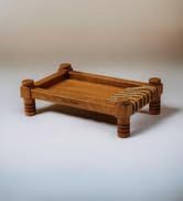 Vesta Homes Wooden Khatiya Platter, Serving Tray for Home/Kitchen/Restaurant/Office/Dining Table ...