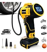 Tire Inflator Cordless for Dewalt MAX 20V Battery [Tool Only], 160PSI Portable Air Inflator with ...