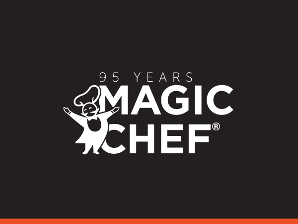 The Magic Chef logo. Text reads: Magic Chef.