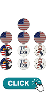 10Pcs Golf Ball Markers Gift Set