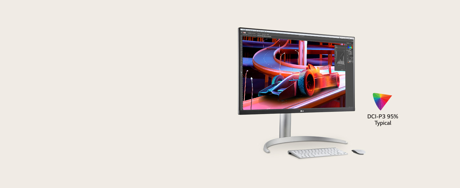 LG 68.4 cm (27) UHD 4K IPS Monitor, VESA DisplayHDR 400, 5ms GtG, 60 Hz Refresh Rate