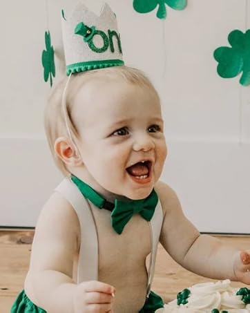 first St. Patrick&#39;s Day Boy Baby cake smash outfit