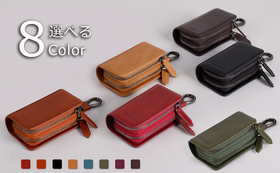 Amazon.co.jp: [VISOUL] スマートキーケース 2個収納 キーケース