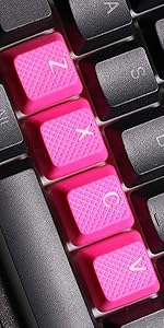 rubber keycaps ZXCV