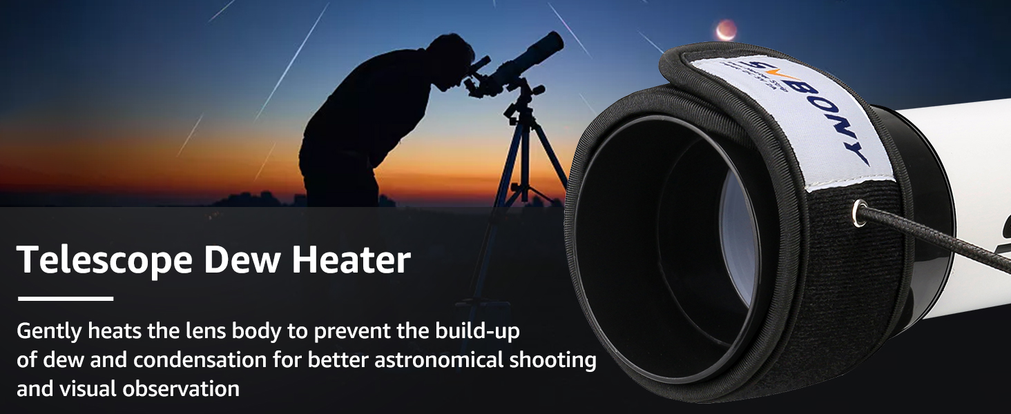 Svbony SV172 Dew Heater, 240mm Lens Warmmer Strip, USB Charging Lens