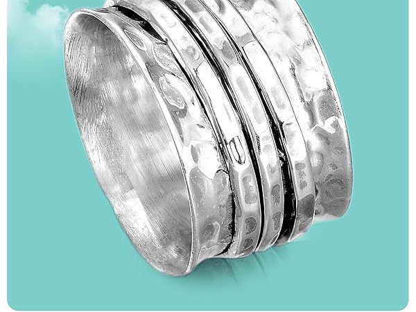 Amazon.com: Boho-Magic Sterling Silver Fidget Rings for