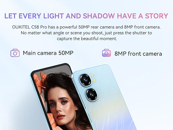 Amazon.com: OUKITEL C58 Pro Unlocked Cell Phone - Android 14