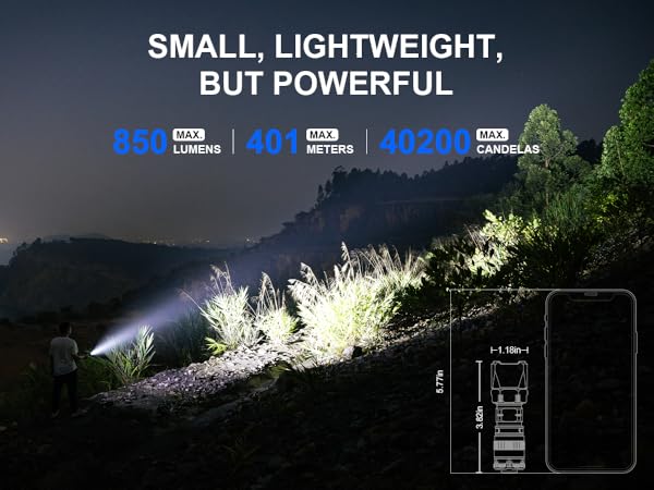 WUBEN T4 とWUBEN AP50セット　タクティカル懐中電灯 EDC WUBEN T4 Tactical Flashlight Rechargeable, EDC Flashlight