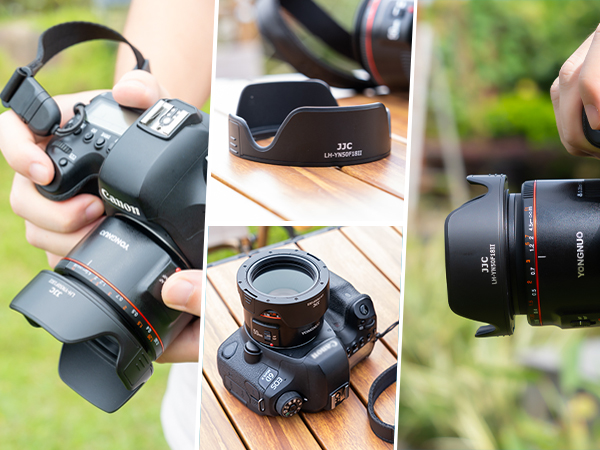 Amazon.com : Lens Hood for Yongnuo YN 50mm f/1.8 II Lens