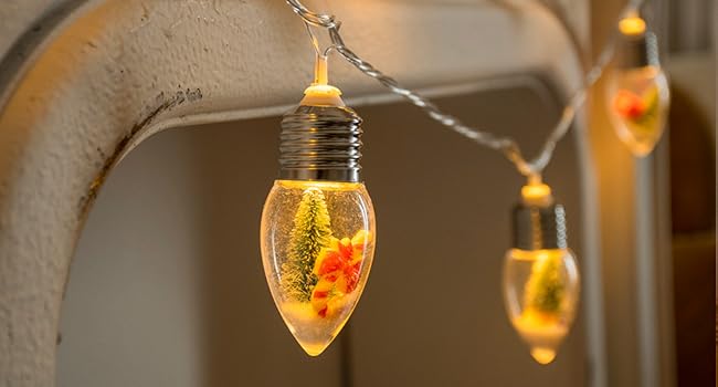 snow globe lights