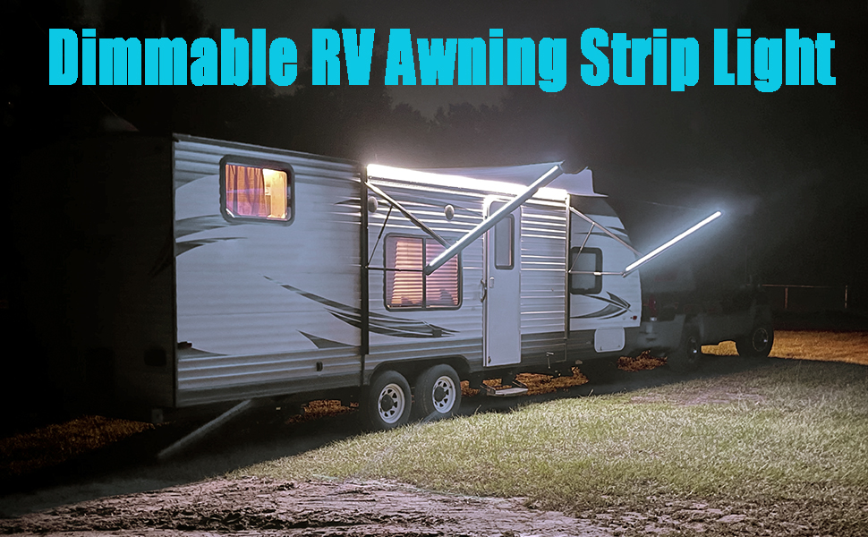 Autopher RV LED Awning Lights for Camper LED Strip Lighting