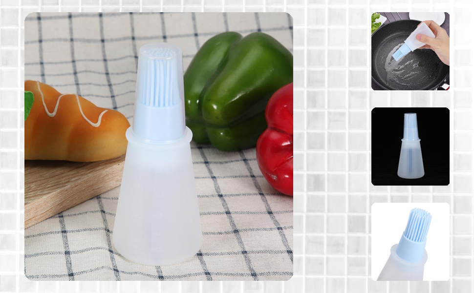 Silicone Oil Dispenser Bottle Brush