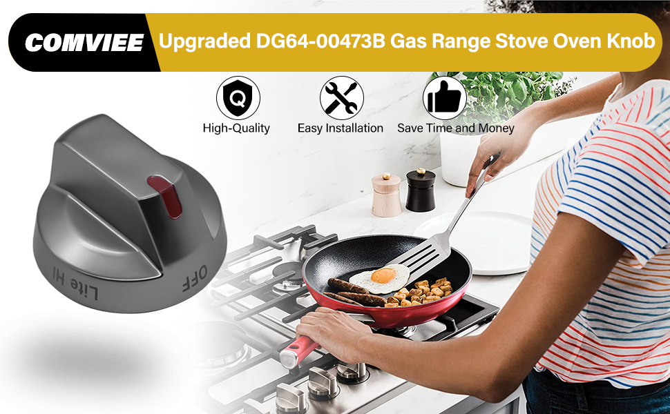 COMVIEE [Upgraded] DG6400473B Gas Stove Oven Knob