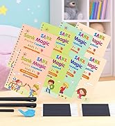 Toy Imagine Sank Magic Practice Copy Book Set for Kids – Reusable Numbers, Alphabets, Drawing & M...